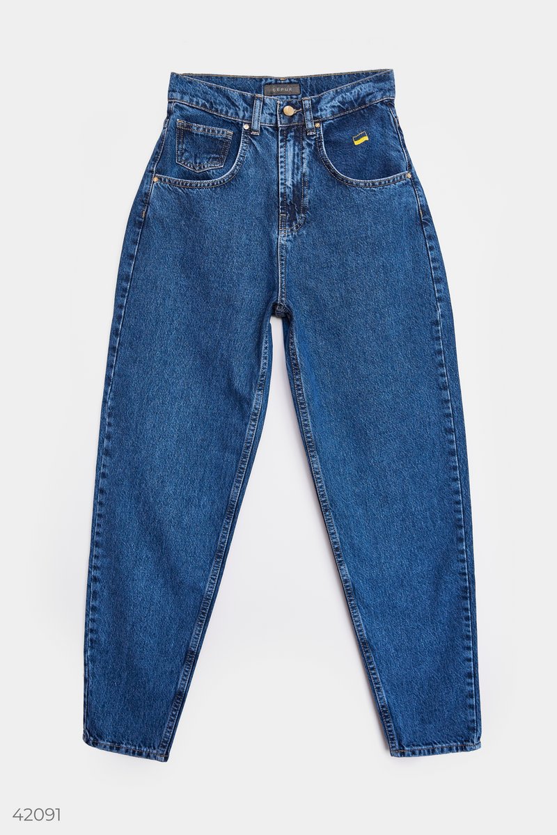 Кастомизированные джинсы-бойфренды