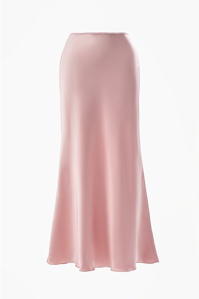 Рожева спідниця максі зі штучного шовку
Рожева спідниця максі зі штучного шовку