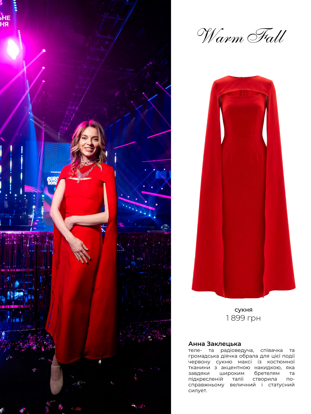 Образ Анни Заклецької на Євробаченні