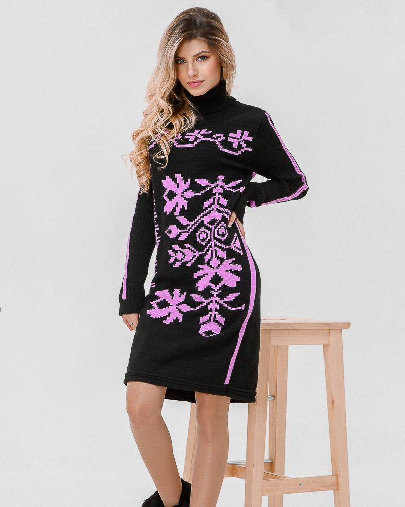 

Вязаное платье-туника