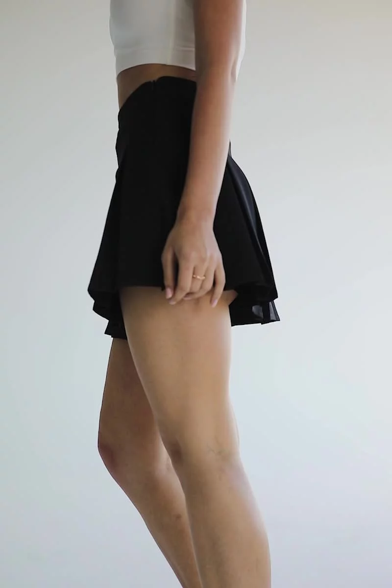 Short satin skirt Black / Gray For Women | Maje