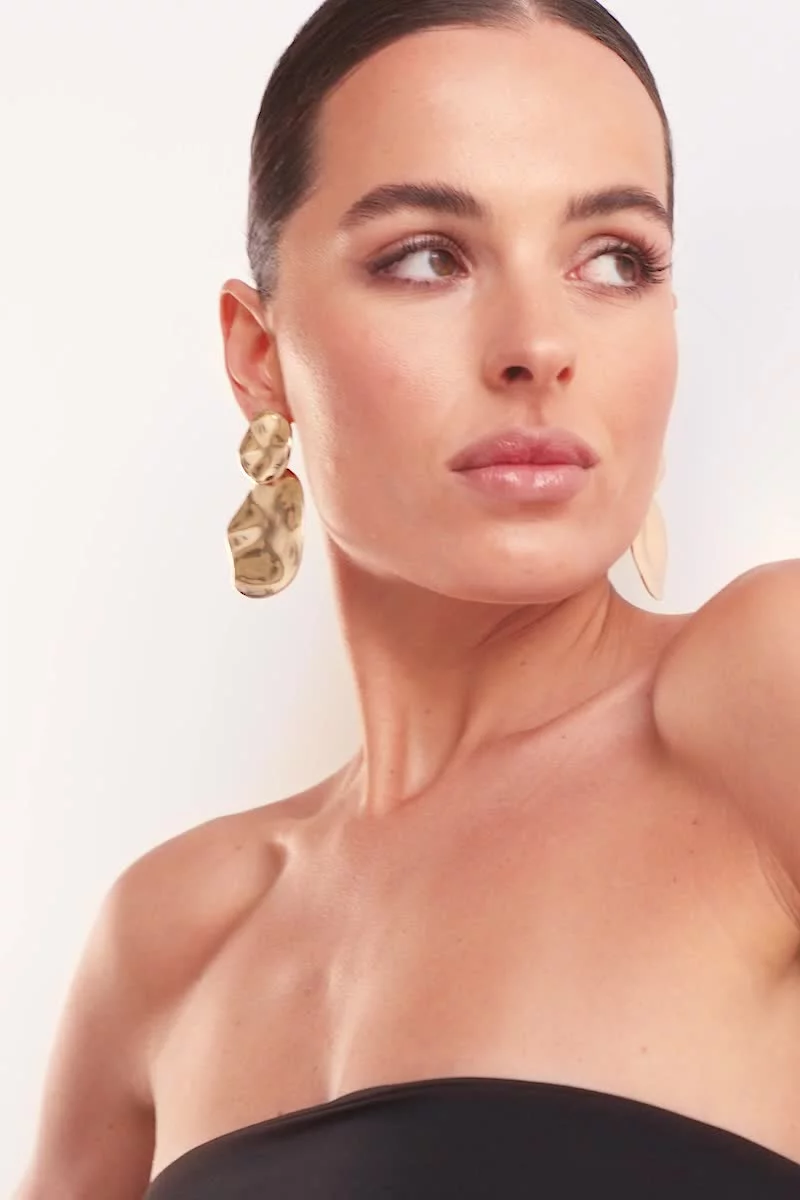 Black off-the-shoulder bandeau dress (№ 45693) ♡ Gepur