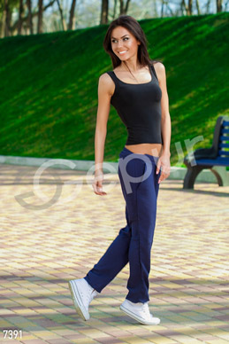 Брюки с широкой резинкой на поясе (№ 7391) ♡ Gepur - women clothes store