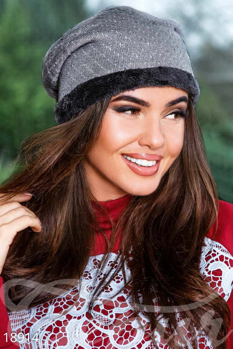 Теплая зимняя шапка photo 1
