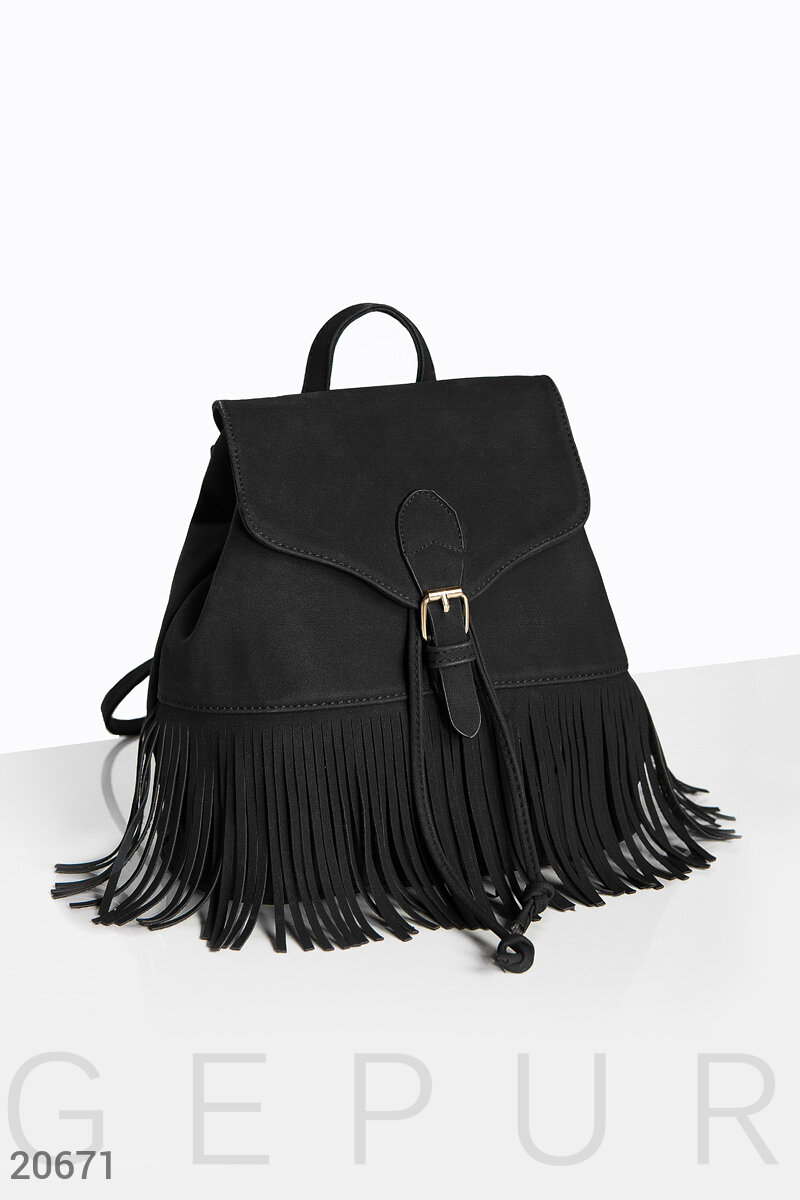 Fashionable women backpack Black 20671