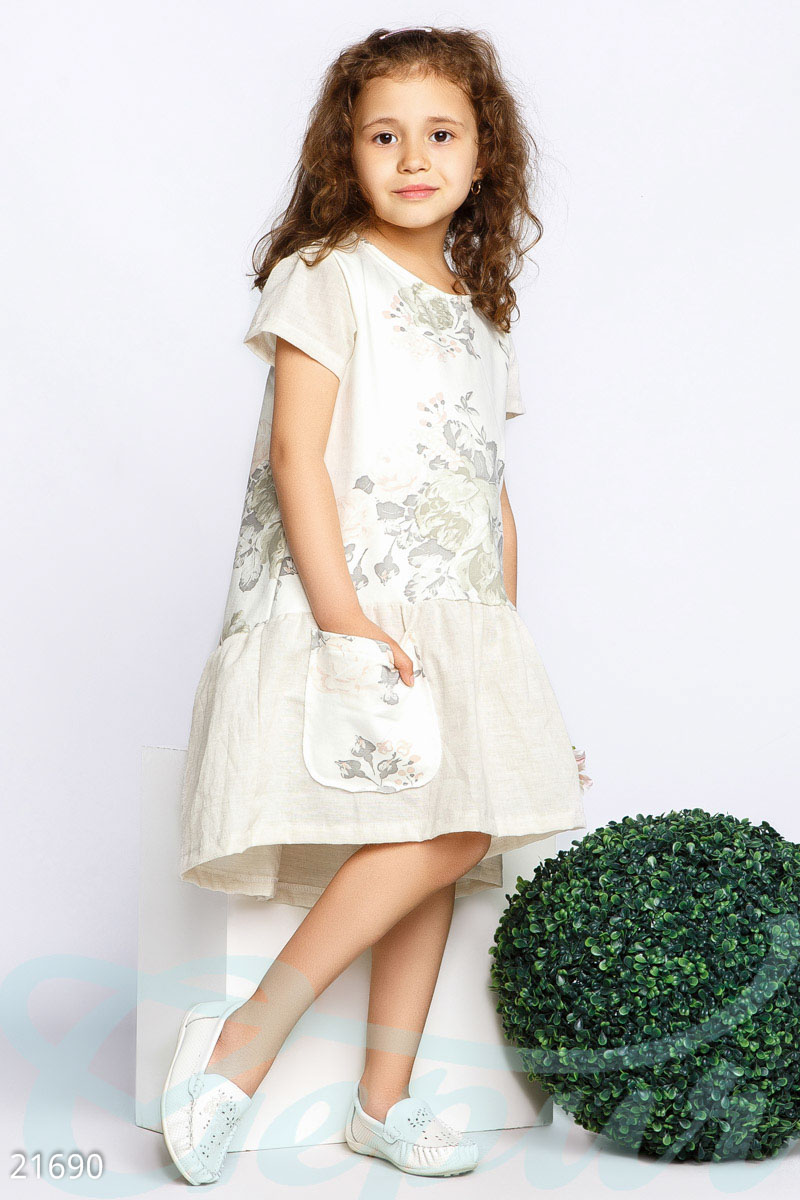 Детское асимметричное платье фотография 1