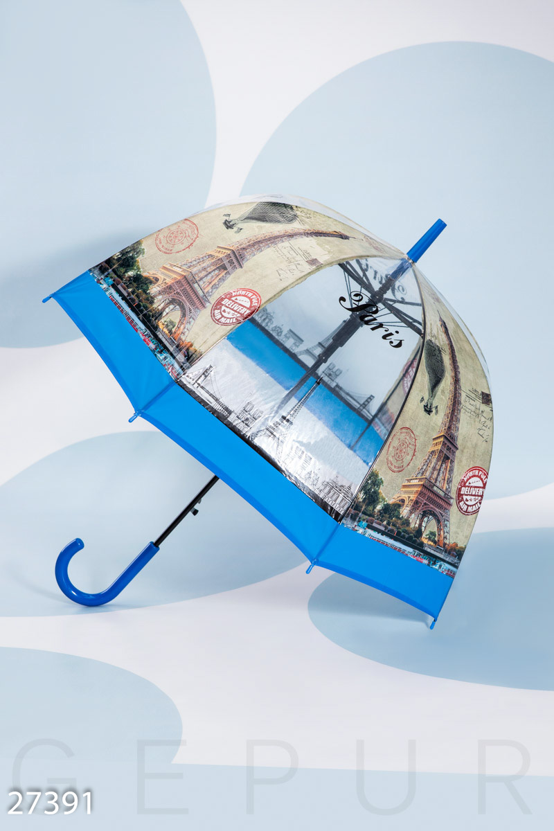 Силиконовый зонт-трость фотография 1