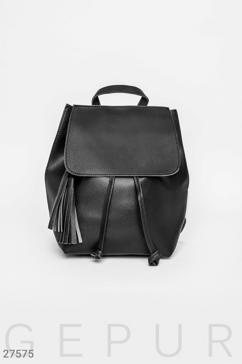 Stylish urban backpack Black 27575
