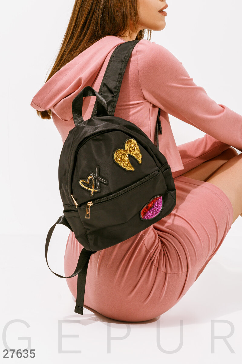 Компактний жіночий рюкзак Чорний 27635