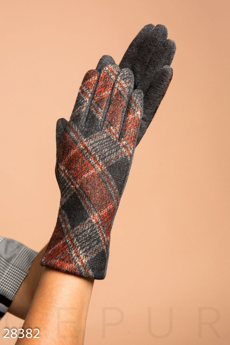 Теплые трикотажные перчатки фотография 1