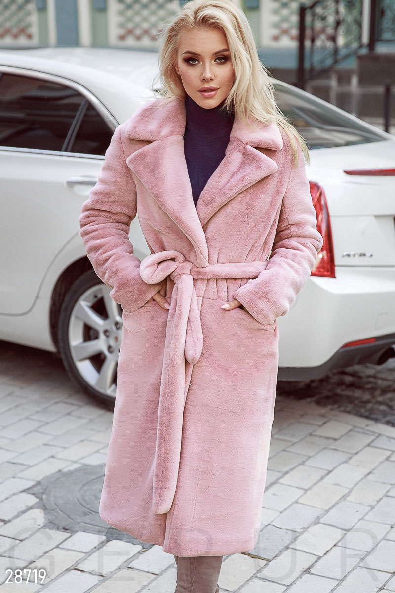 Faux fur coat