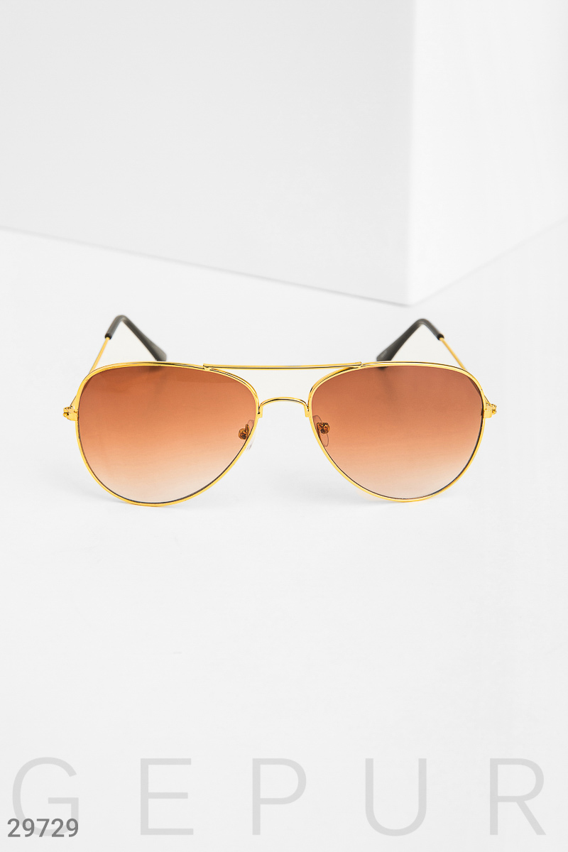Солнцезащитные очки-авиаторы Gepur фотографія 1