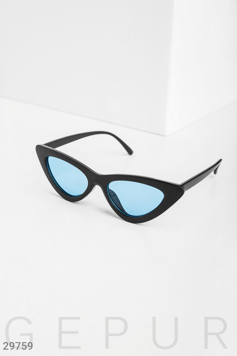 Glasses with narrow lenses Blue 29759