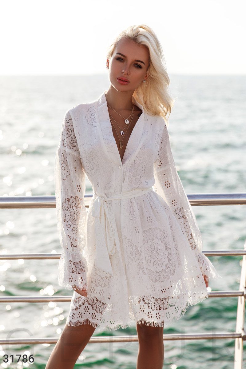 Платье-мини из кружева (№ 31786) ♡ Gepur - women clothes store