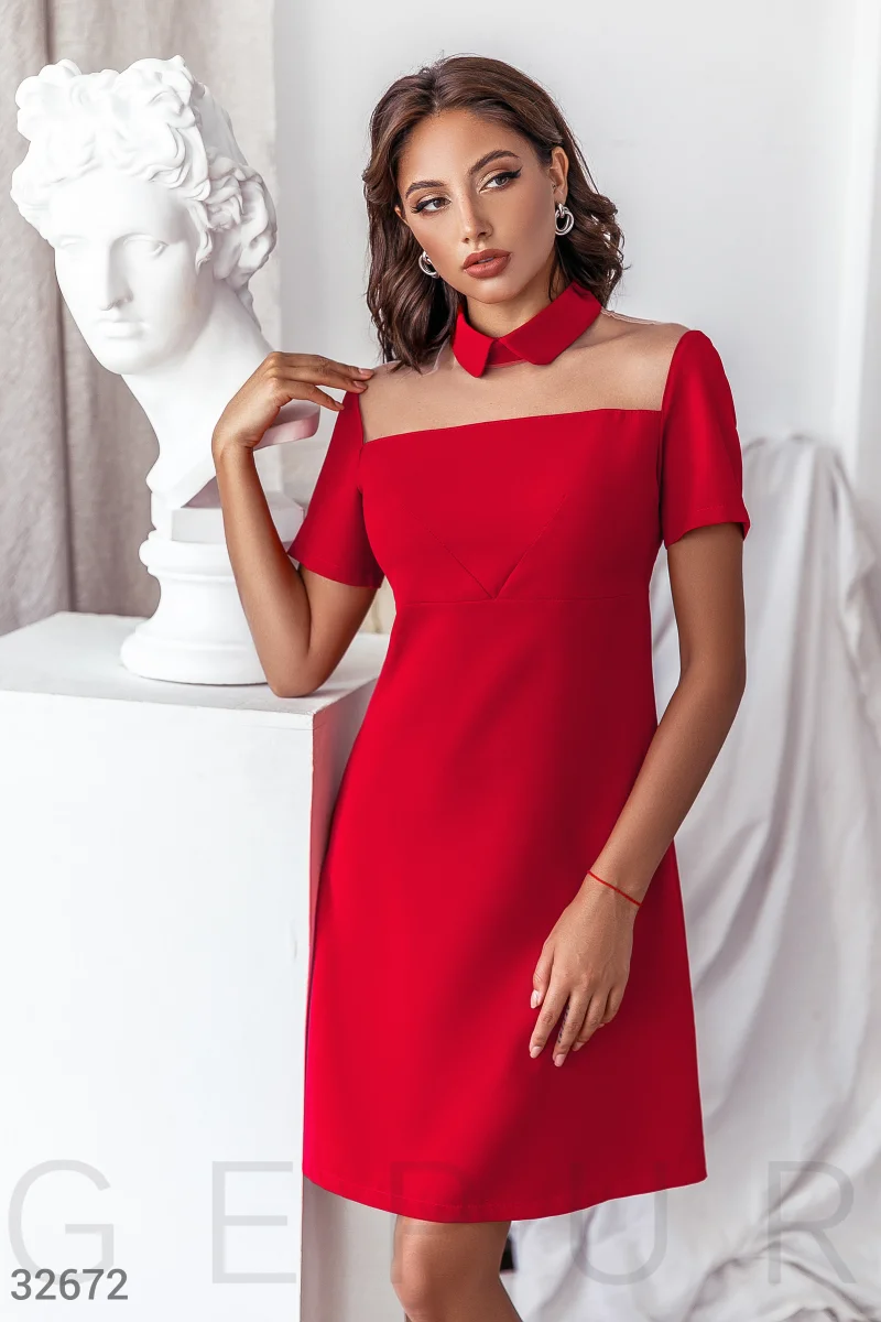 Красное деловое платье фотография 1