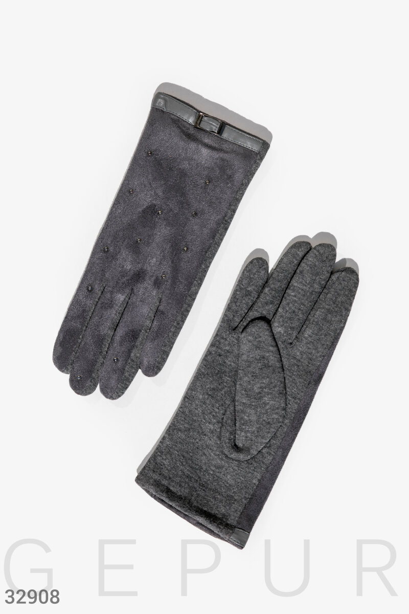 Комбинированные демисезонные перчатки