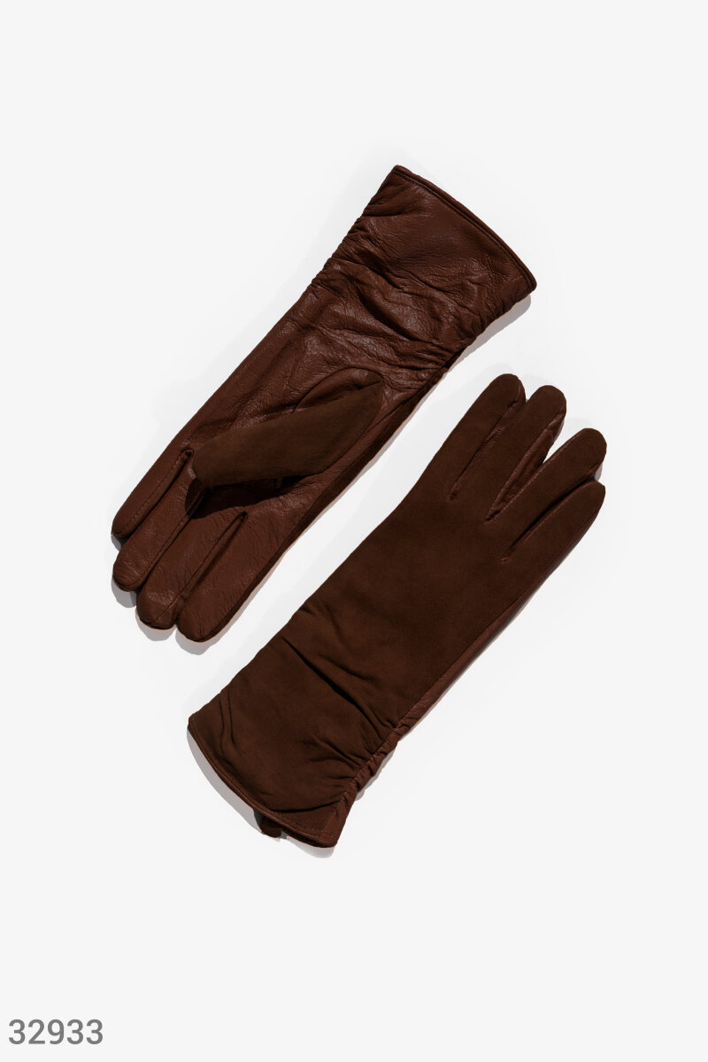 

Комбинированные теплые перчатки