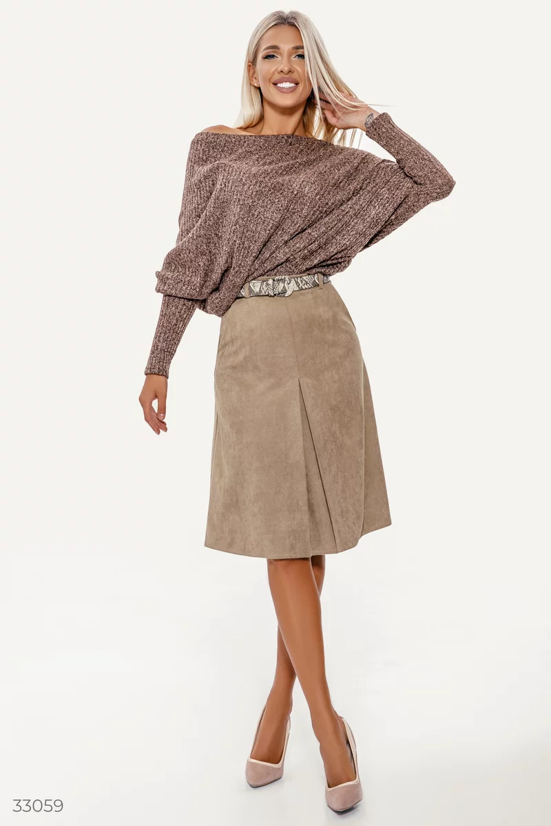 Stylish suede skirt photo 1