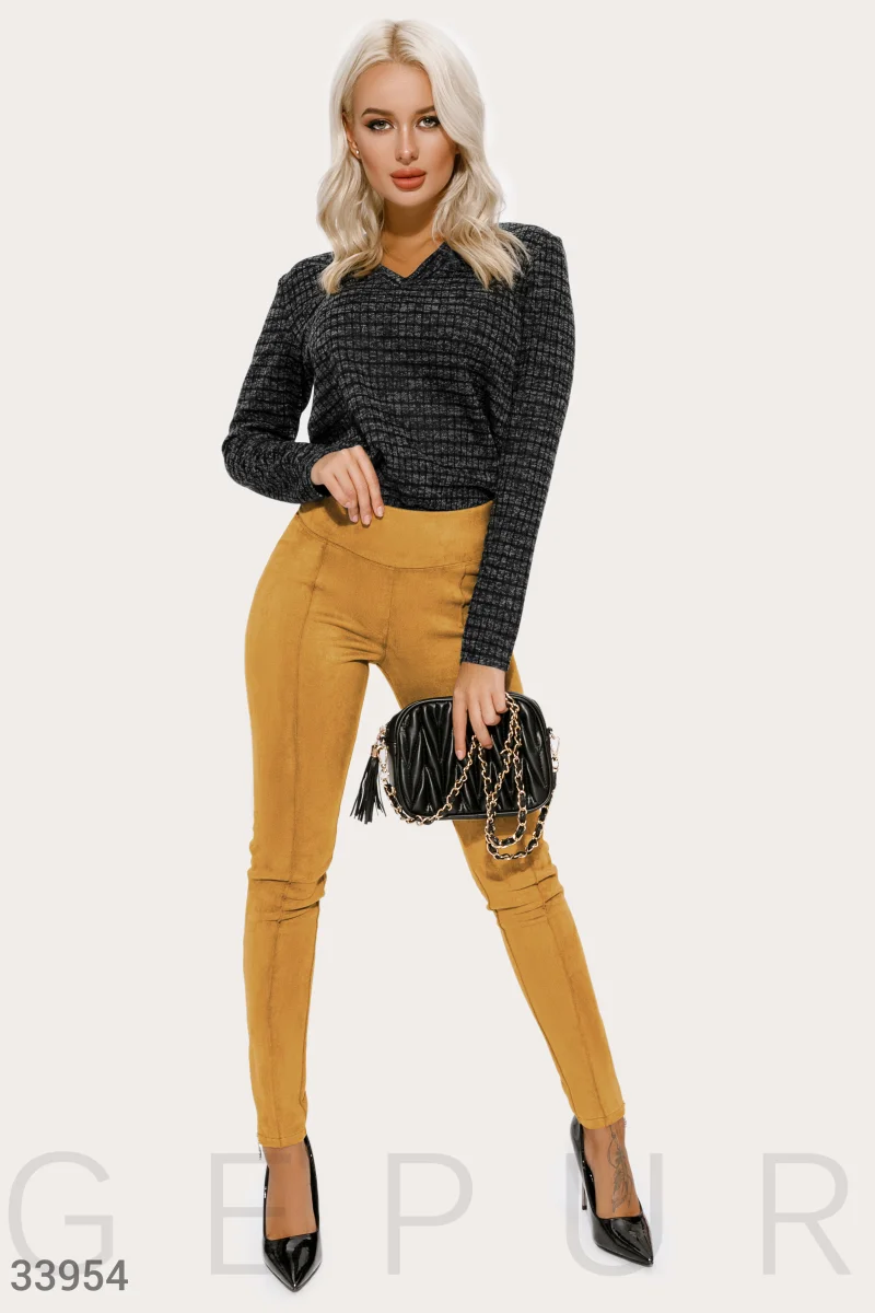 Suede bright trousers photo 1