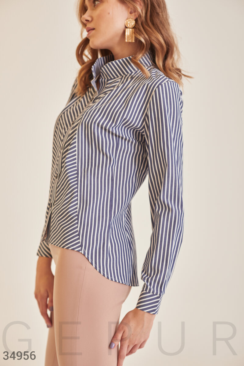 Shirt in striped print