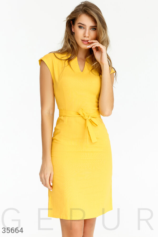 Yellow store business dress