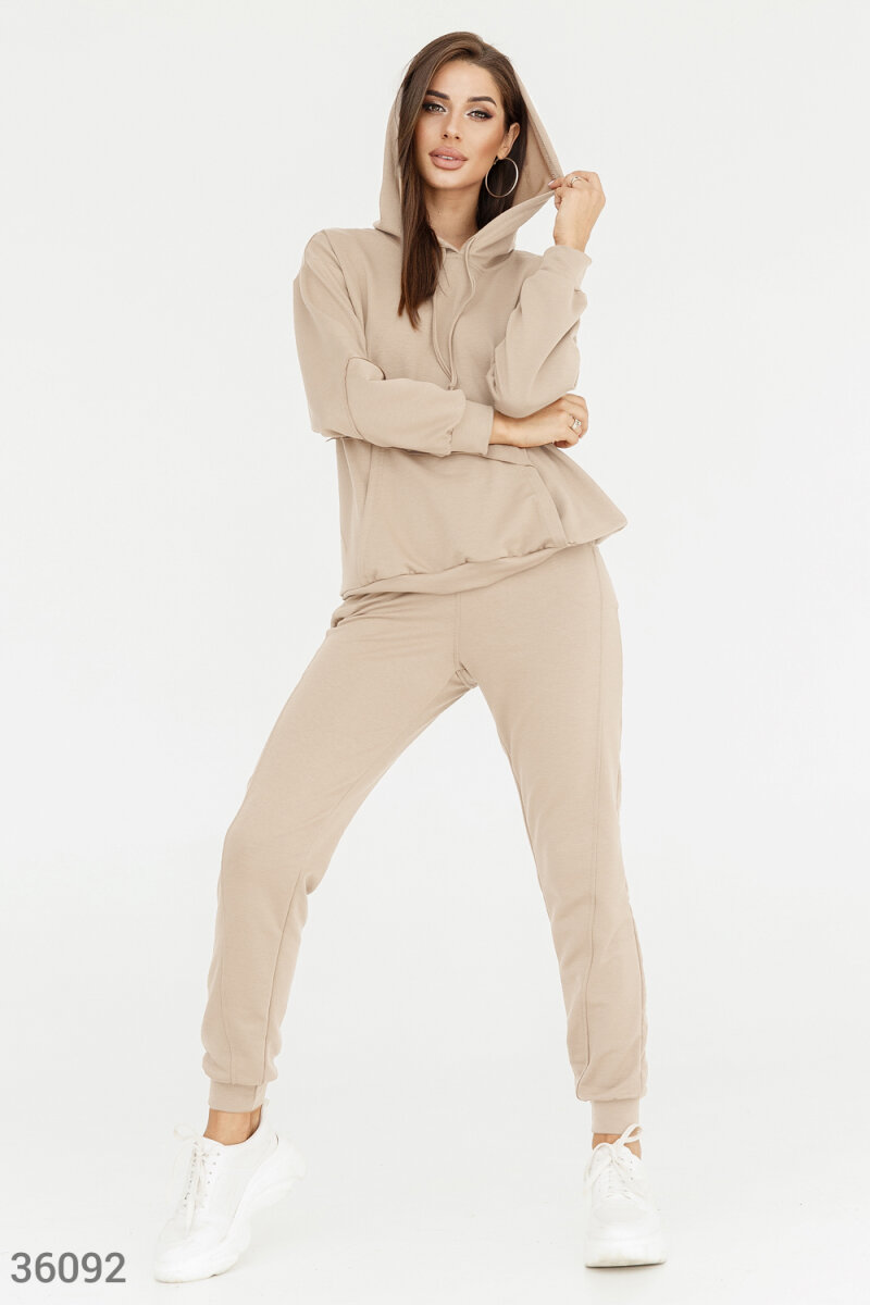 nicce beige tracksuit