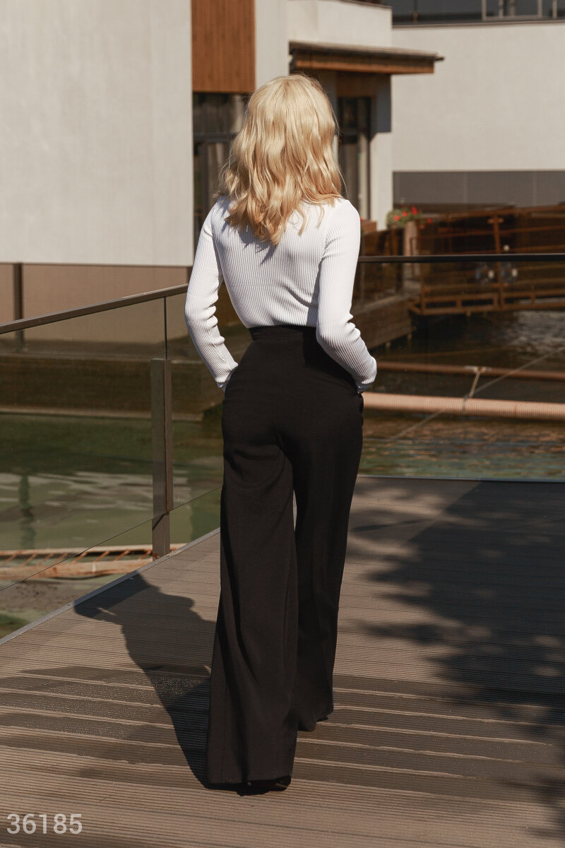 Business style wide leg trousers