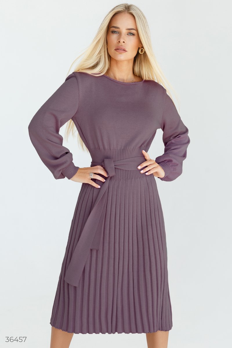 Fitted jersey midi dress