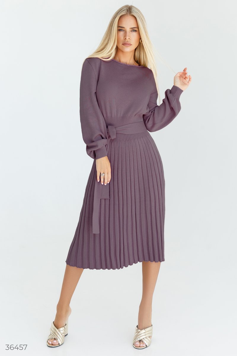 Fitted jersey midi dress