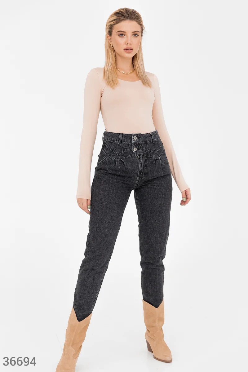 Black slouchy jeans photo 1