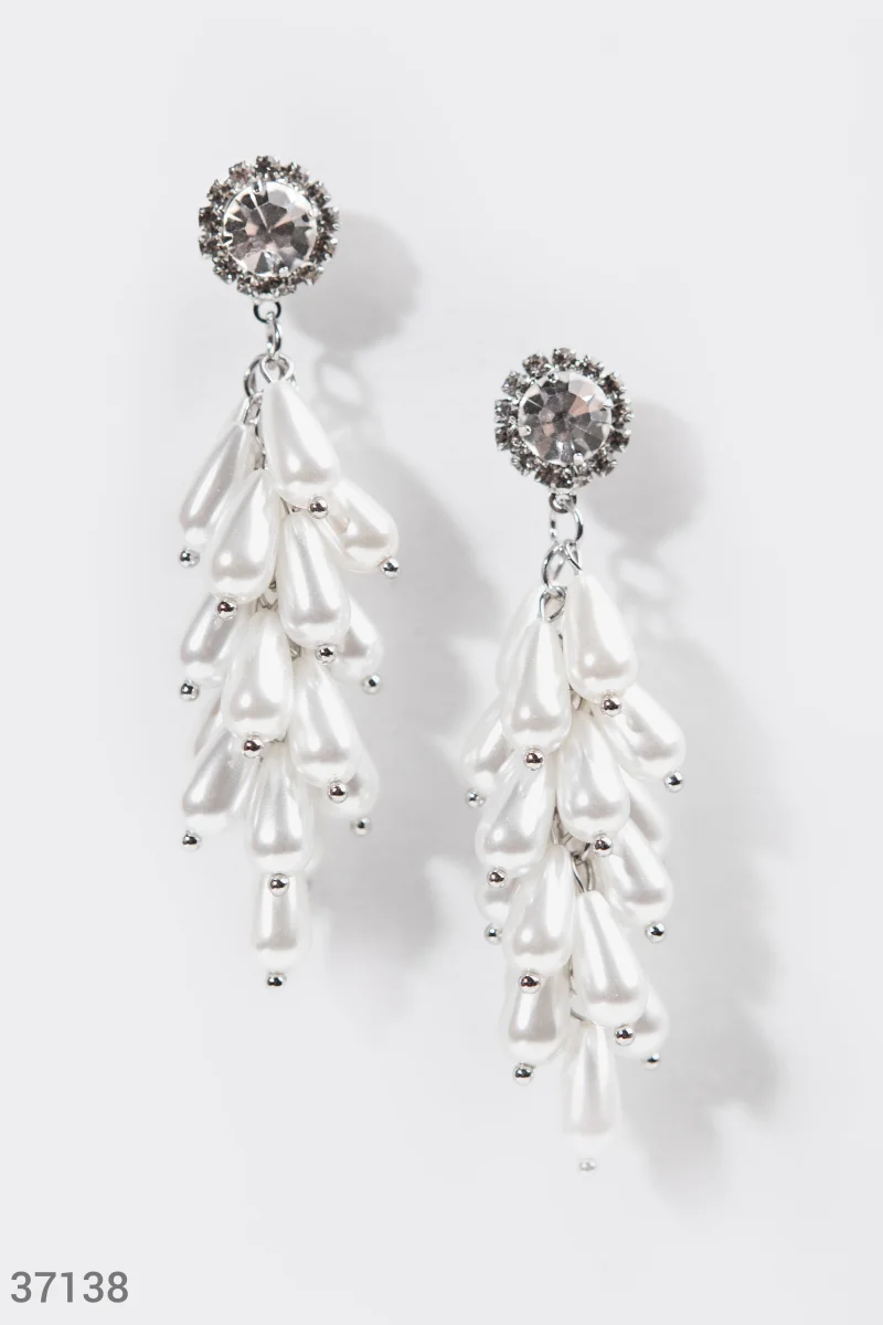 Bulky pearl earrings photo 1