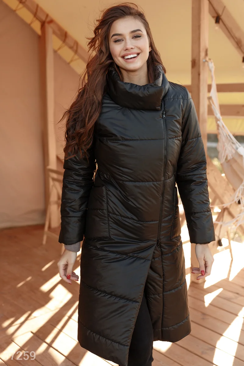 Black quilted coat ChangeClear photo 1