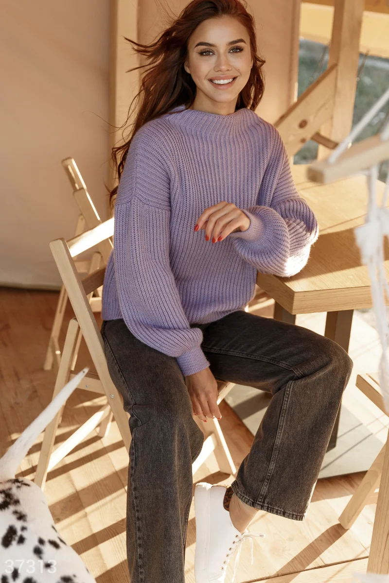 Loose Lavender Sweater photo 2