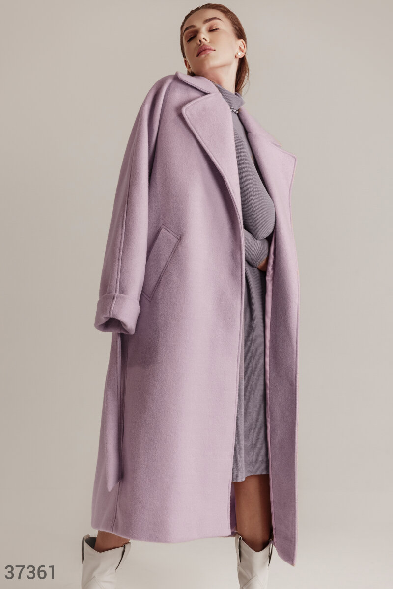 Feminine lavender coat (№ 37361) ♡ Gepur women clothes store