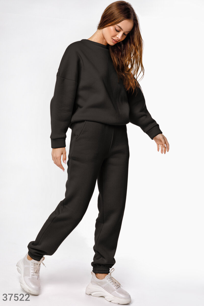 Black suit with joggers
