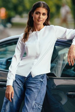Шелковая женская блуза фотография 1