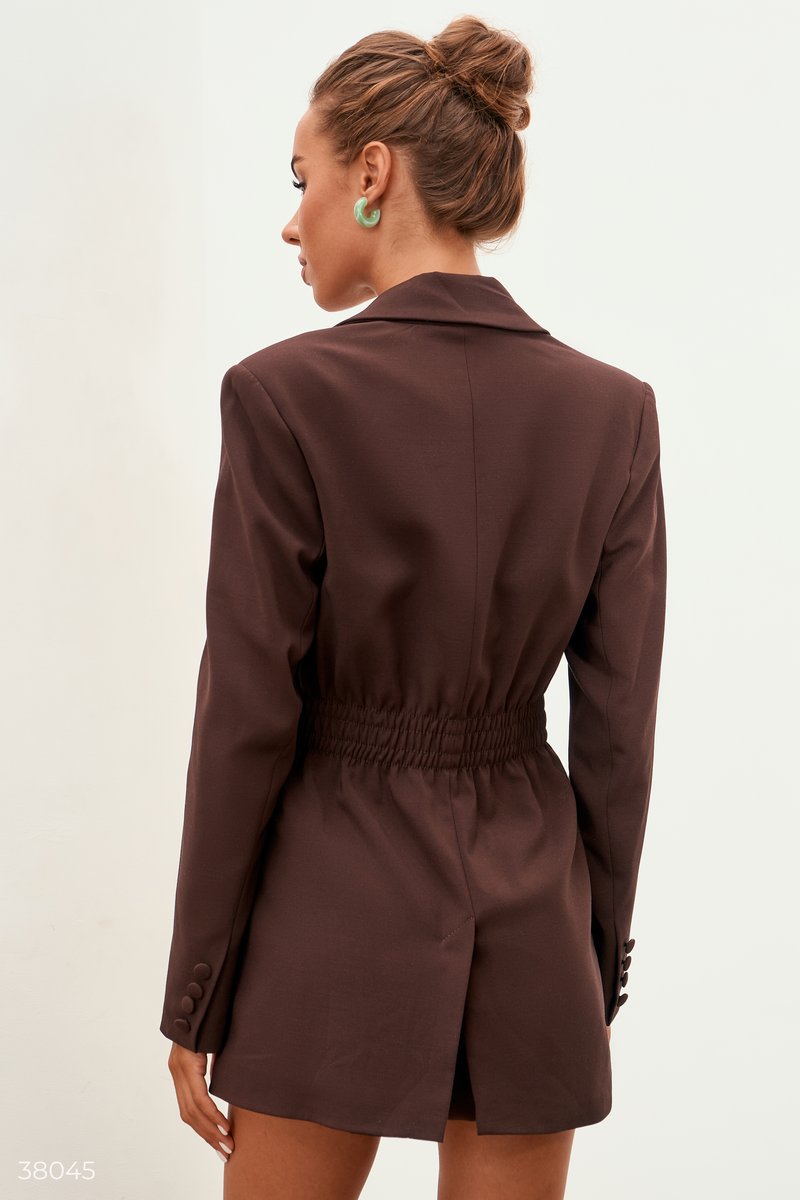 Chocolate fitted jacket
