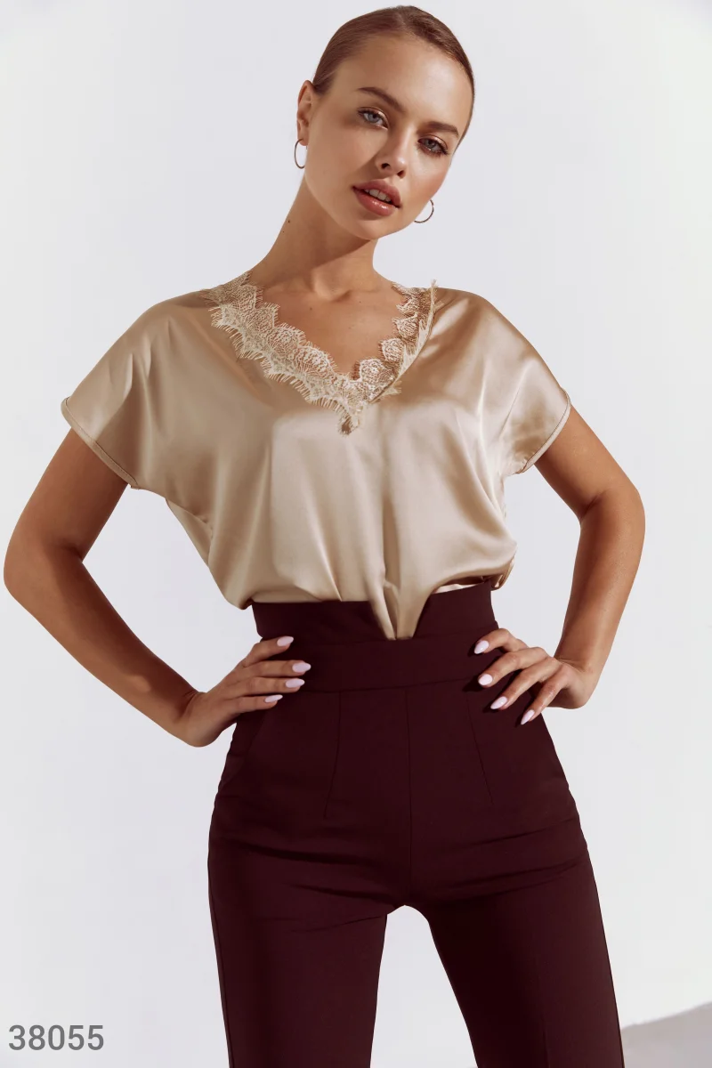 Women's silk blouse photo 1