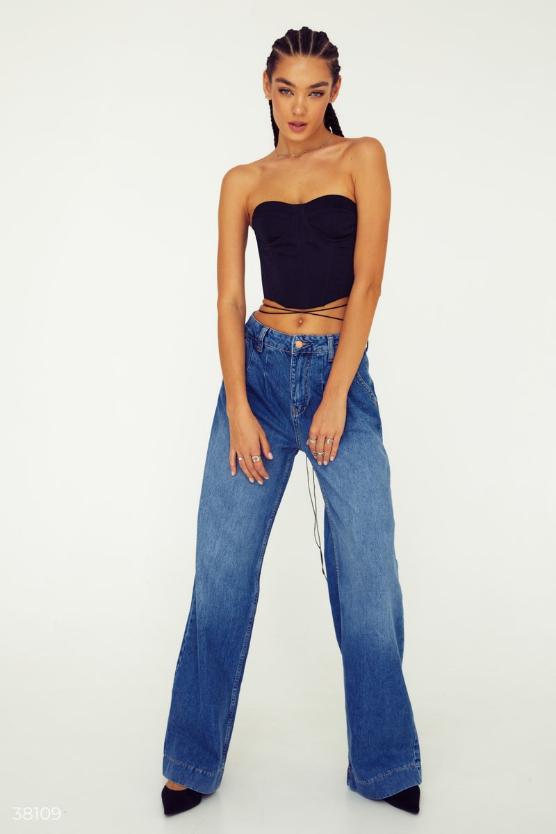 Trendyen wideen jeans Blue 38109