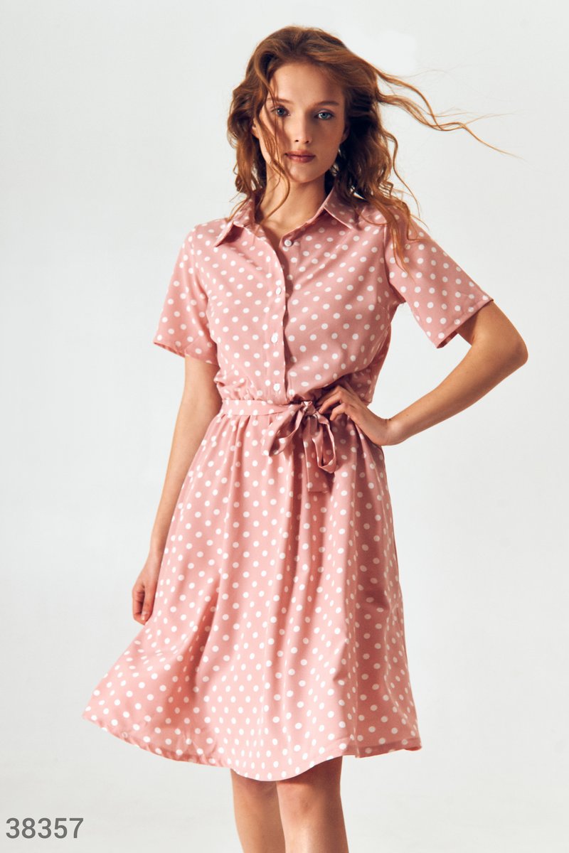 Light dress in polka dot print