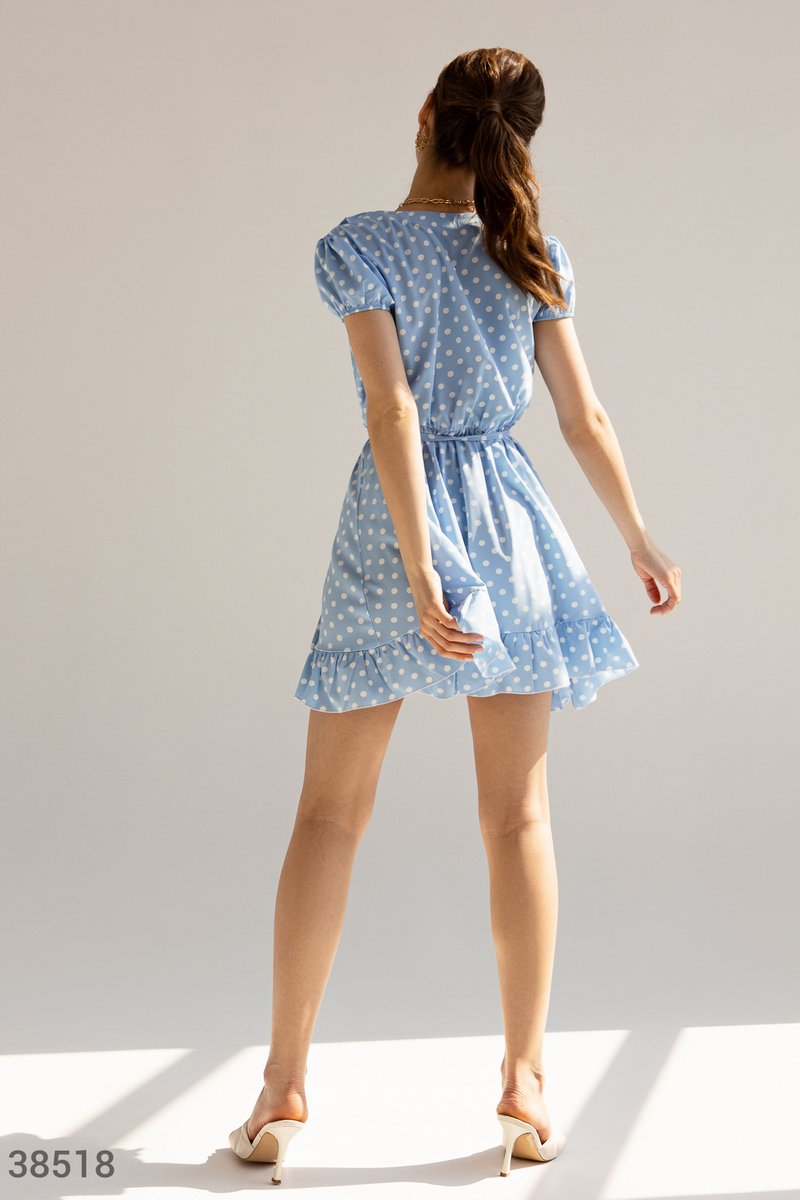 Sky blue short dress