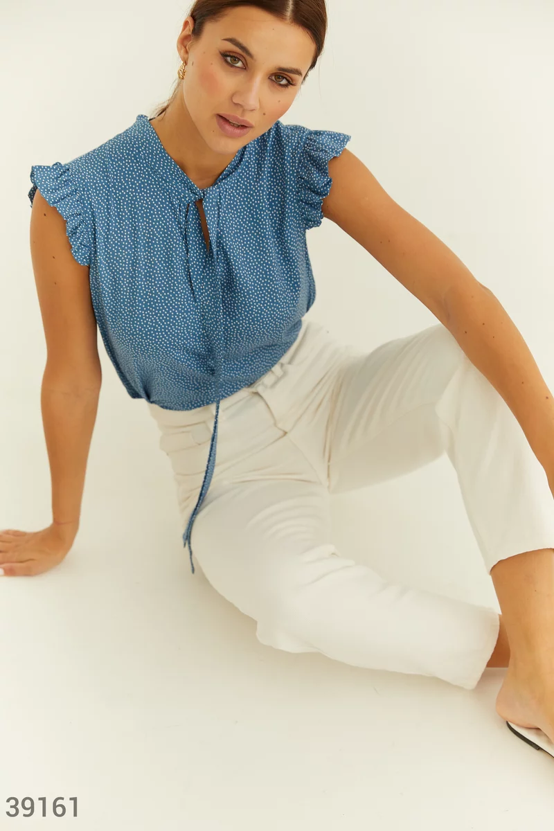 Блуза с завязками фотография 1