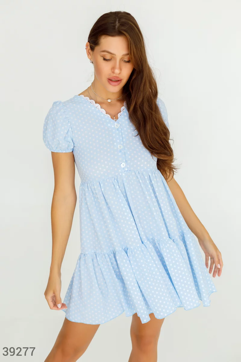 Short polka dot dress photo 1