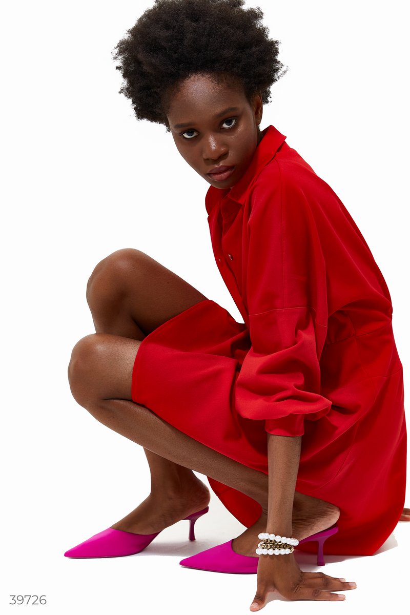 Акція на Червона сукня міні від Gepur