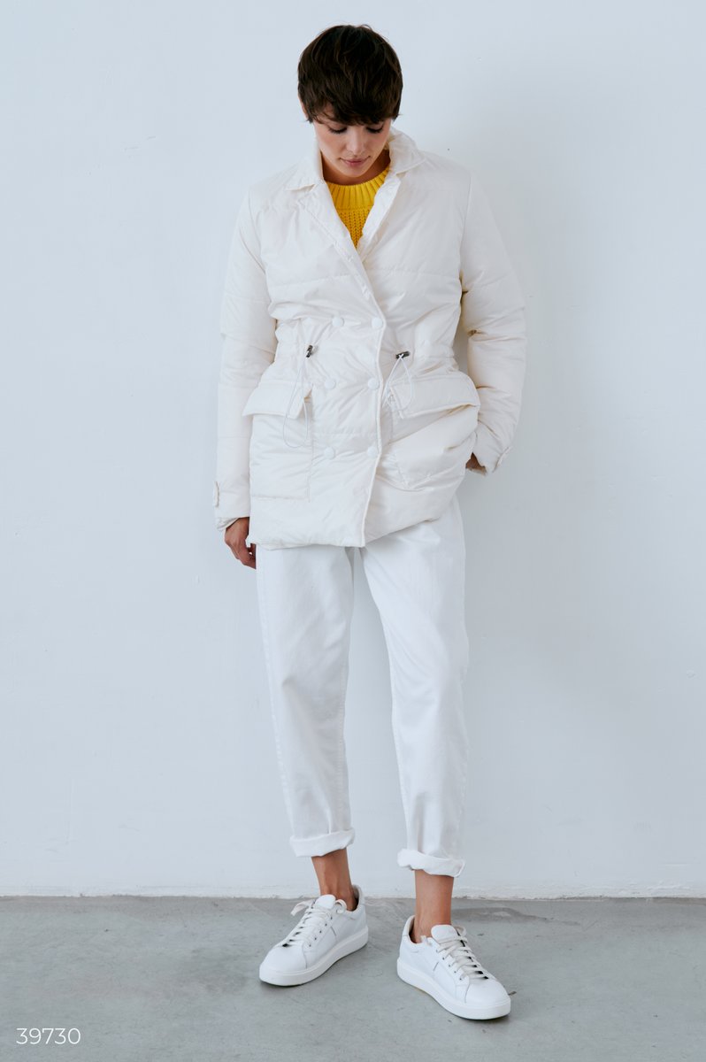 Autumn milky jacket White 39730
