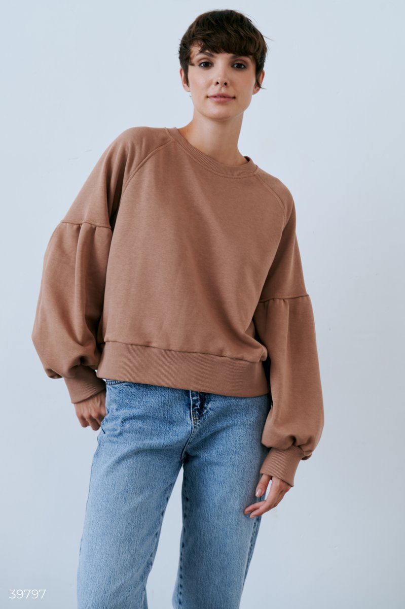 Basic camel sweatshirt