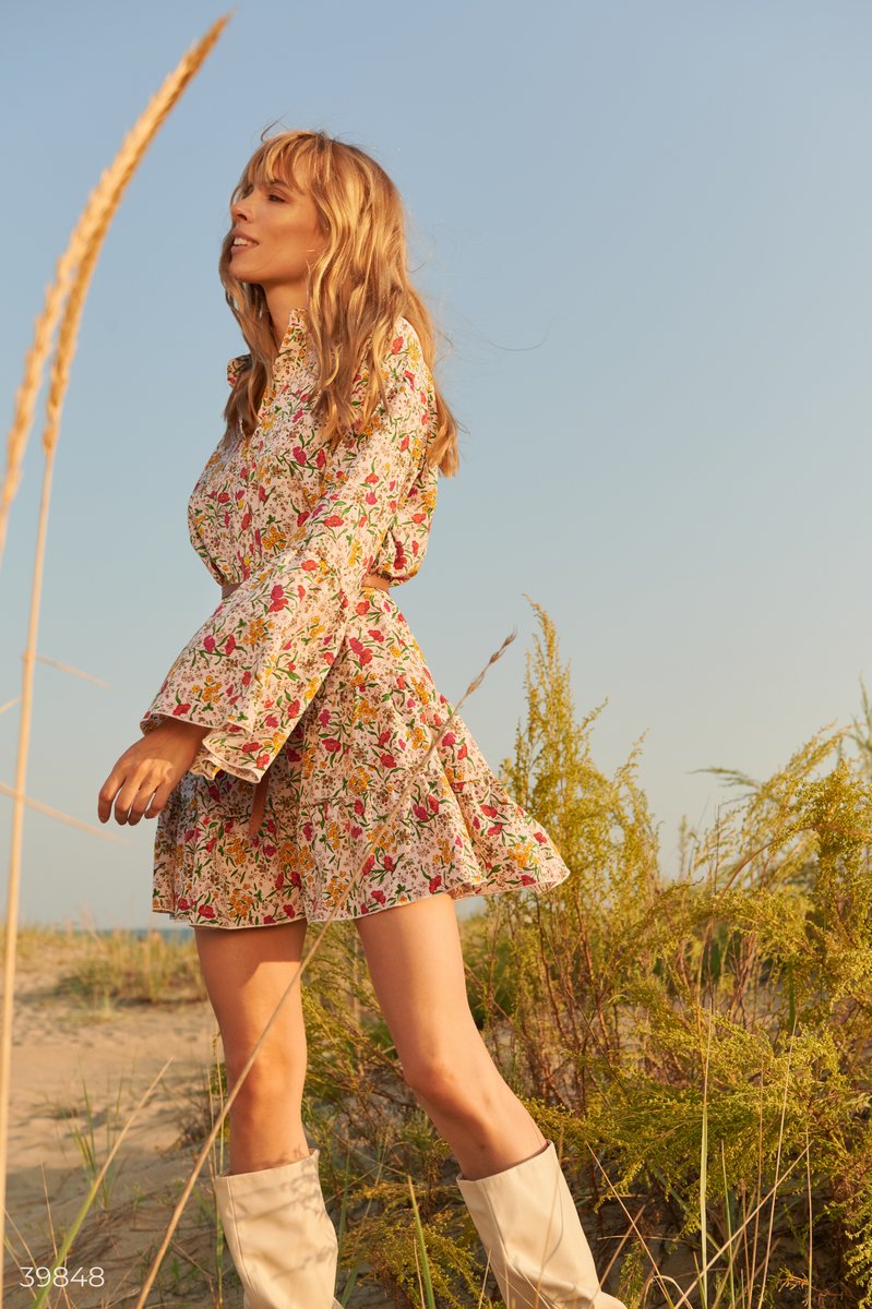Dress in floral print