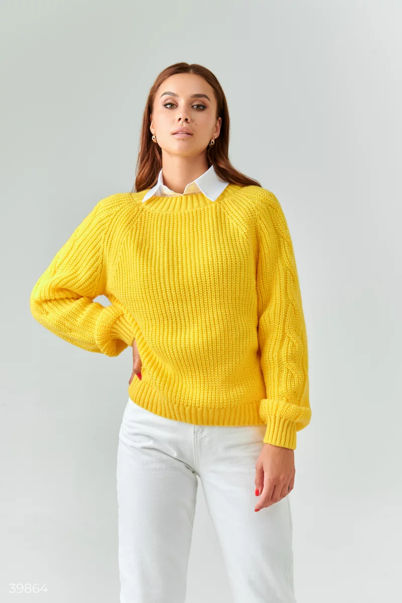 Bright yellow sweaters hotsell