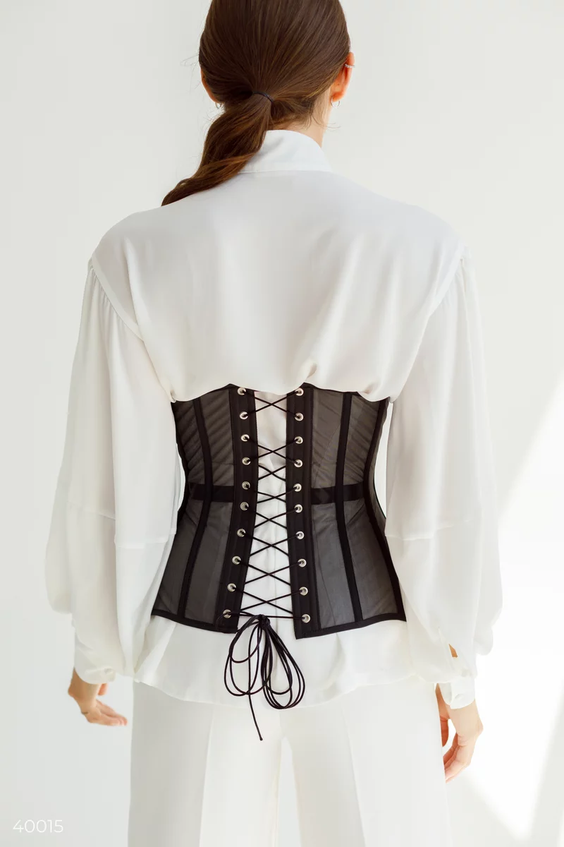 Black laced corset photo 1