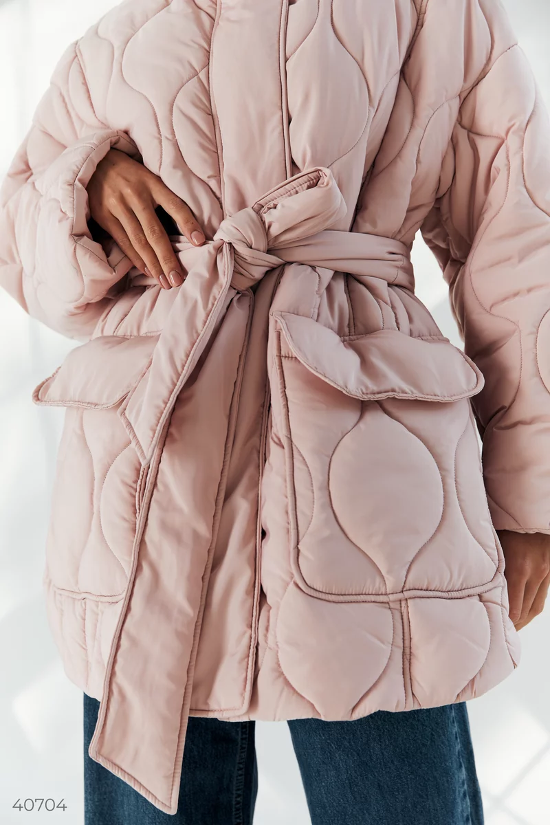 Powder Quilted Belted Jacket photo 1
